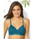 Amante Polyamide Lightly Padded Women's Bralette Bra ( Blue )