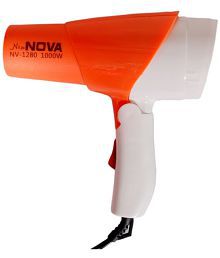 NOVA NV 1280 1000 Watts Foldable Hair Dryer ( Orange )