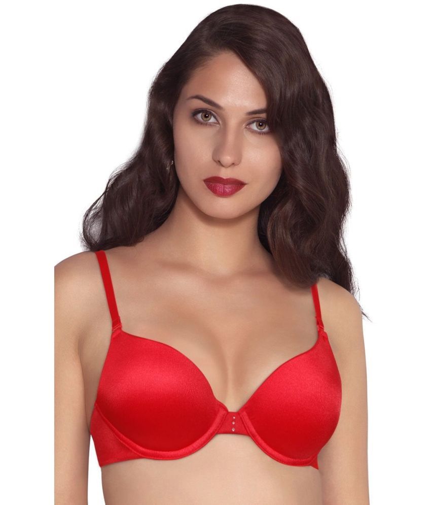     			Amante Polyamide Women's Push Up Bra ( Red )