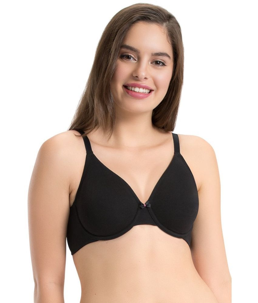     			Everyde by Amante Cotton Seamless Bra - Black Single