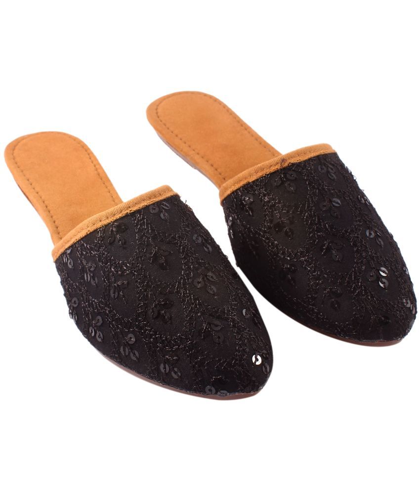     			Anjaneya Creations - Black Women's Mules