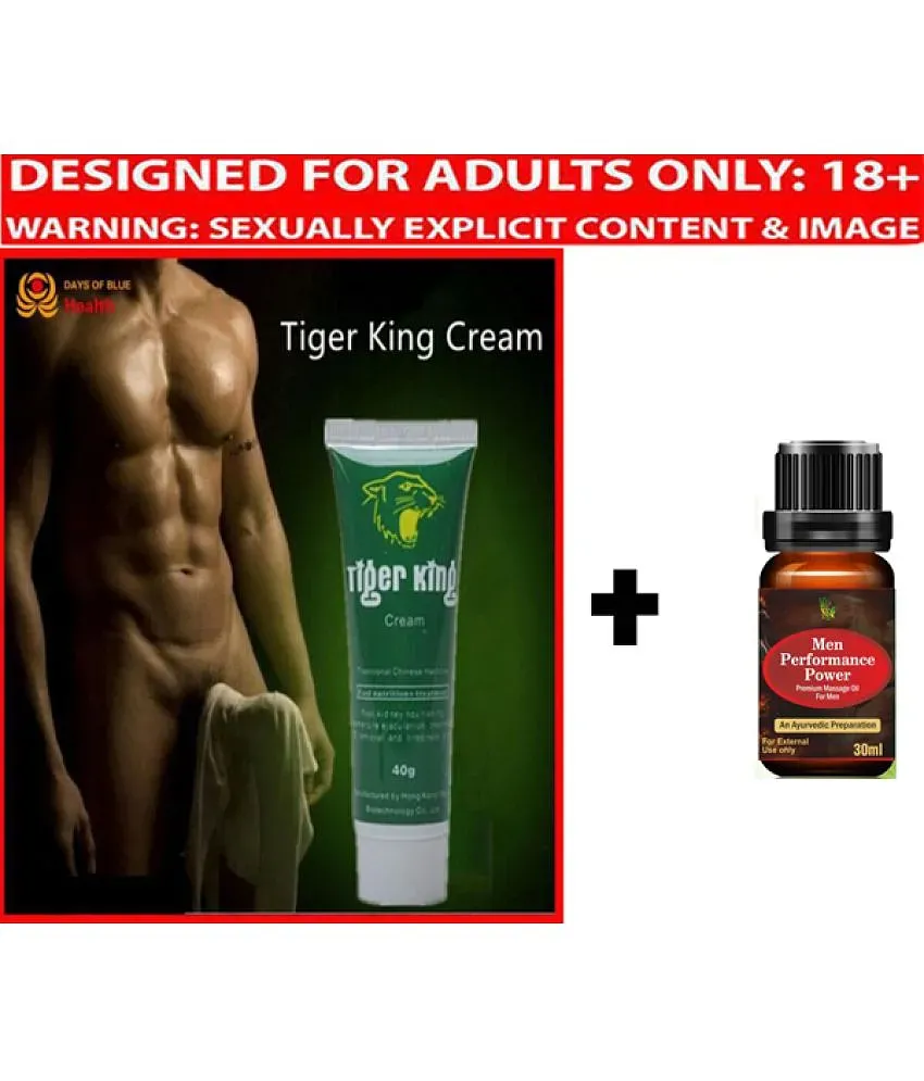 Tiger King Cream sex delay cream & penis enlargement+performance oil: Buy  Tiger King Cream sex delay cream & penis enlargement+performance oil at  Best Prices in India - Snapdeal