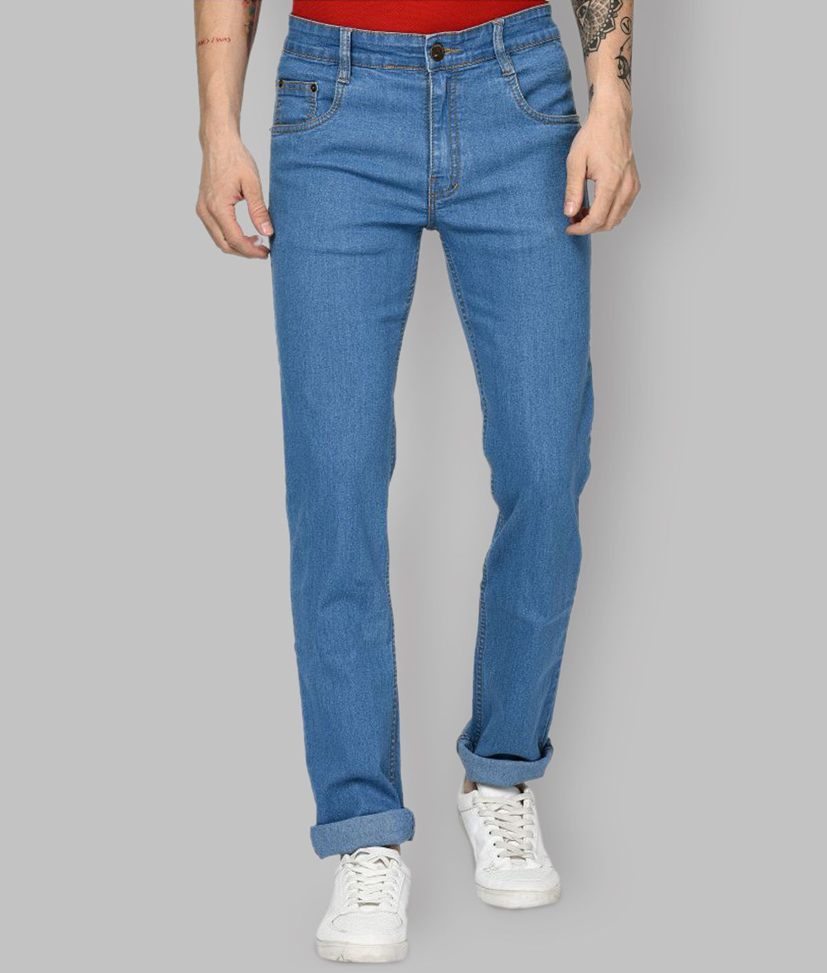     			Studio Nexx - Blue Denim Regular Fit Men's Jeans ( Pack of 1 )