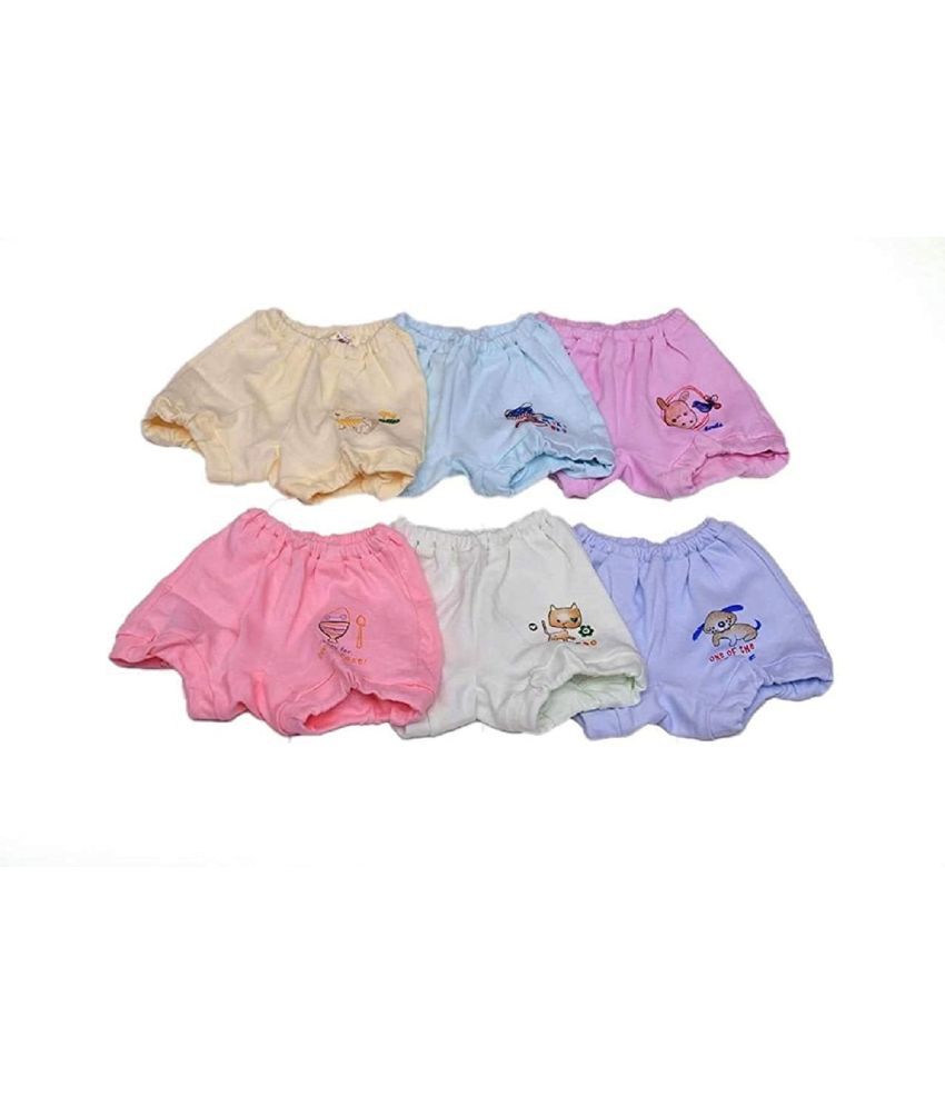     			little PANDA Unisex Cotton Drawer Panties, Multi-Colored