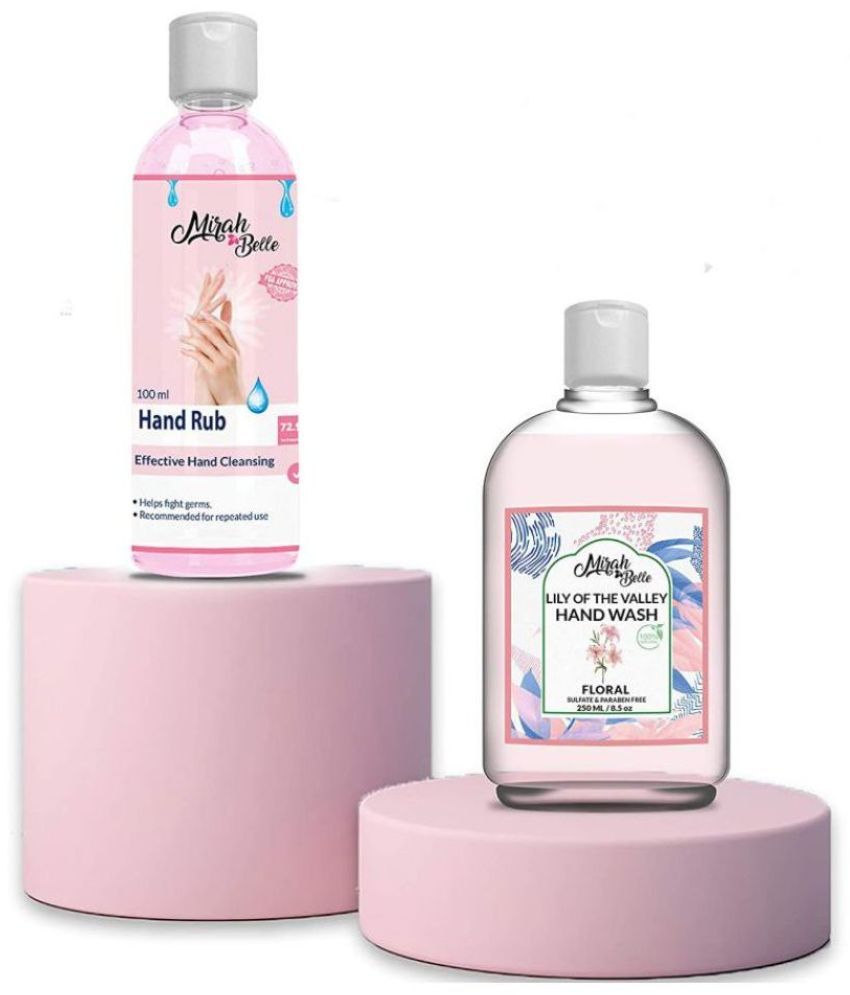     			Mirah Belle Hand Sanitizer Gel (100ml) & Lilly Hand Wash (250ml) Combo Sanitizers 350 mL Pack of 1