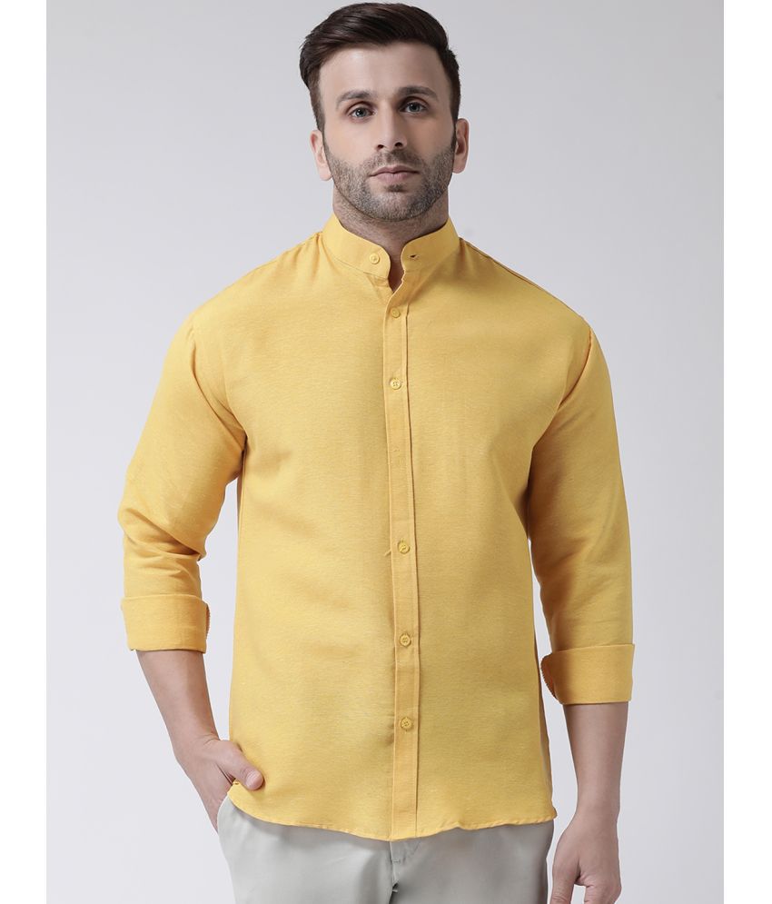    			RIAG 100 Percent Cotton Yellow Shirt