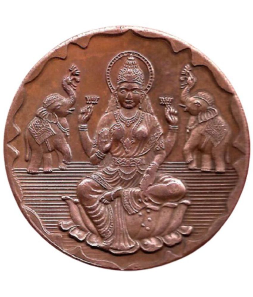     			VINTAGE SHOP - GODDESS LAXMI DEVI EAST INDIA CO.TEMPLE TOKEN 1 Numismatic Coins