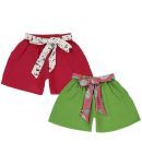 K&U Pack of 1 Girls Polyester Hot Pants ( Green )