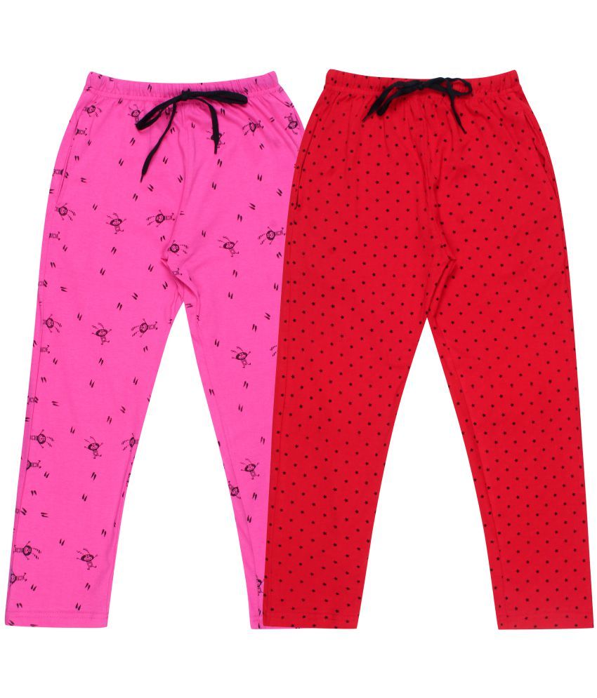     			DIAZ Kids Cotton printed Trackpant/Trousers/Lower Combo pack of 2