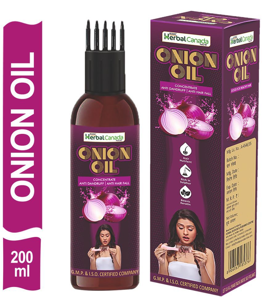 Buy Herbal Canada Onion Hair Oil For Healthy Hair 200 mL Online at Best  Price in India - Snapdeal