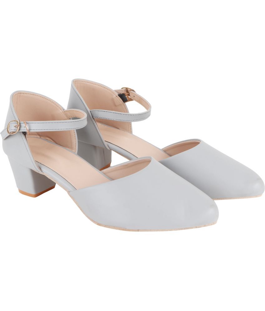     			Shoetopia - Gray Women's Sandal Heels