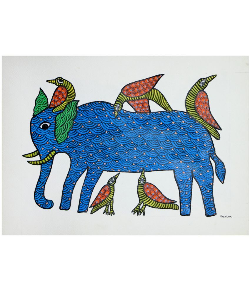 Tribes India Bhopal Paper Painting Without Frame Buy Tribes India