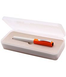 Exclusive Jinhao 166 Brilliant Orange &amp; White Fountain Pen Retro Color Edition Vintage Extra Fine Writing Ink Pens