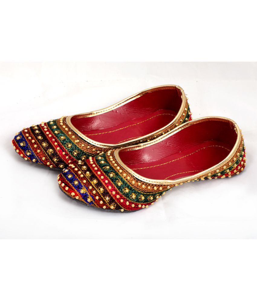     			Anjaneya Creations Multi Color Ethnic Footwear