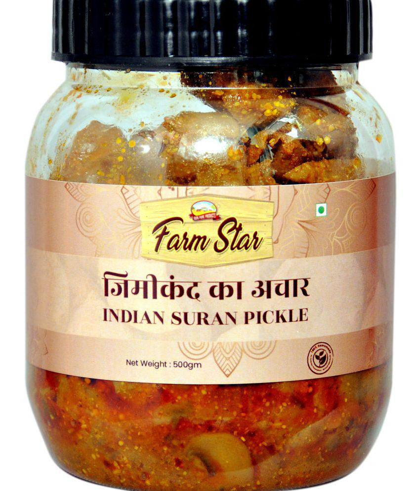 Farm Star Jimikand Pickle Indian Yam (Fresh & Homemade) Pickle 500 g