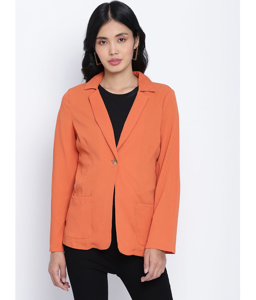 Oxolloxo Polyester Orange Blazers Single