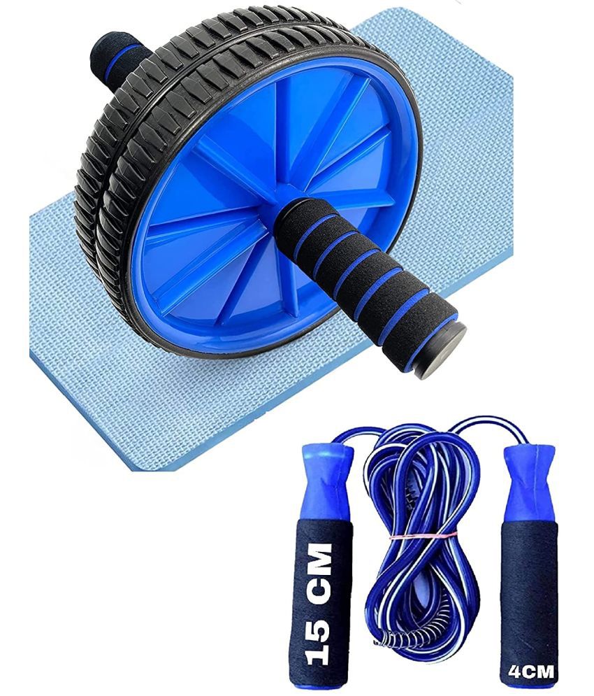 Ab Roller & Skipping Rope Combo for Abs Workout, Ab Wheel Exercise Equipment, Ab Wheel for Home Gym - Ab Machine for Ab Workout