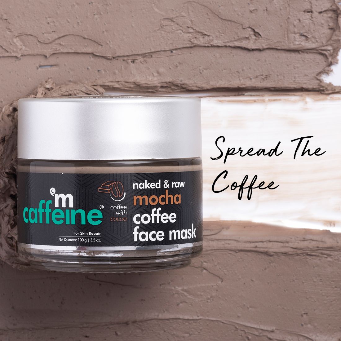 mCaffeine Mocha Coffee Face Mask for Skin Repair & Oil Control with