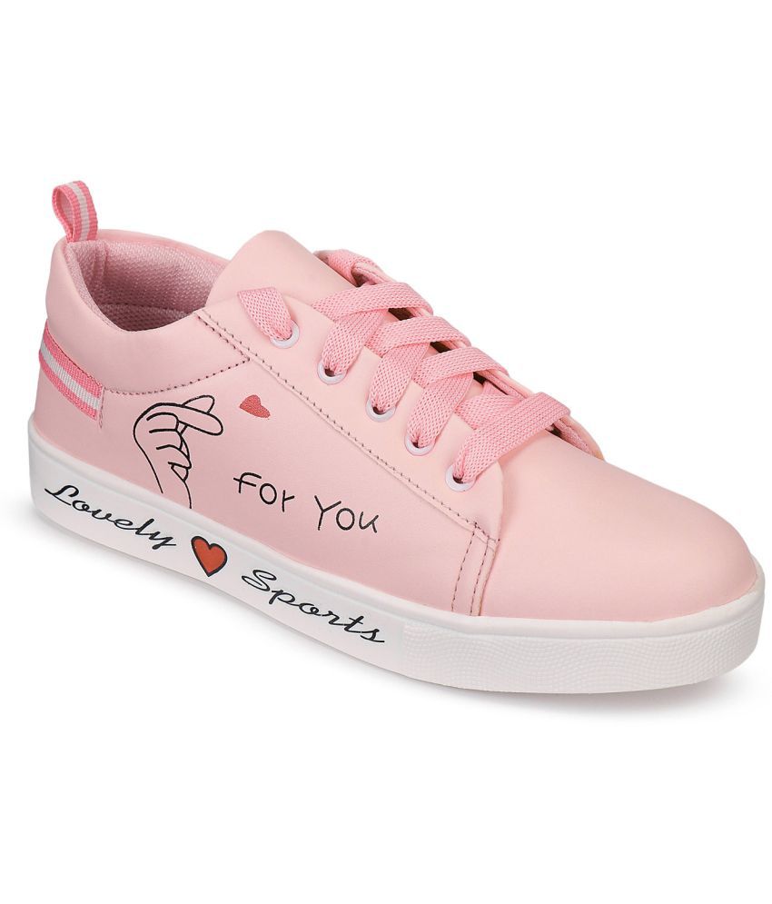     			Shoetopia - Pink  Women's Sneakers