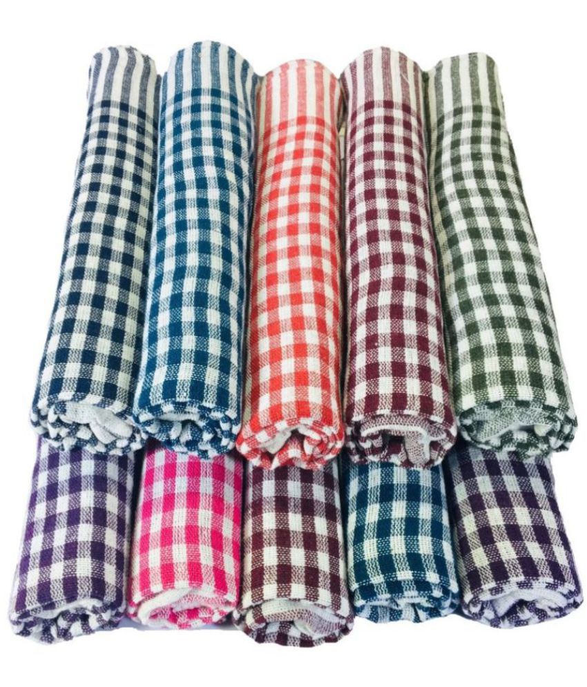 Shop by room Cotton Kitchen Towel Set of 10 (Size: 16x24 inch)