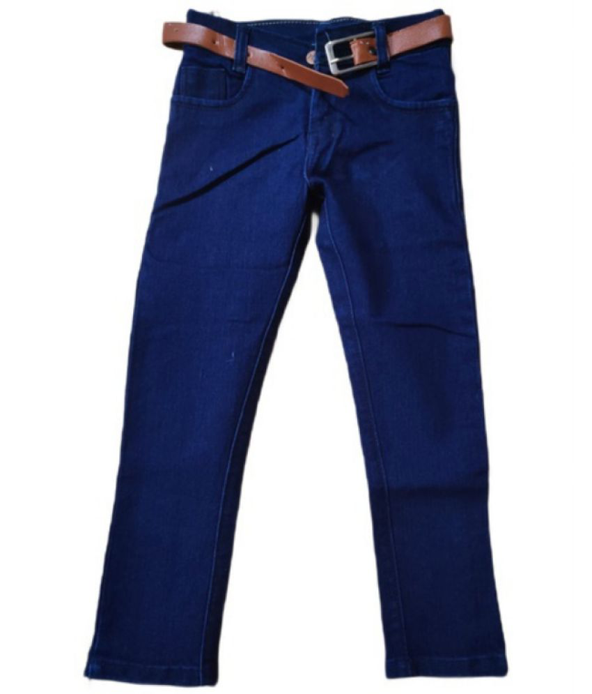     			Denim Kids Jeans  in Blue Color with Slim fit