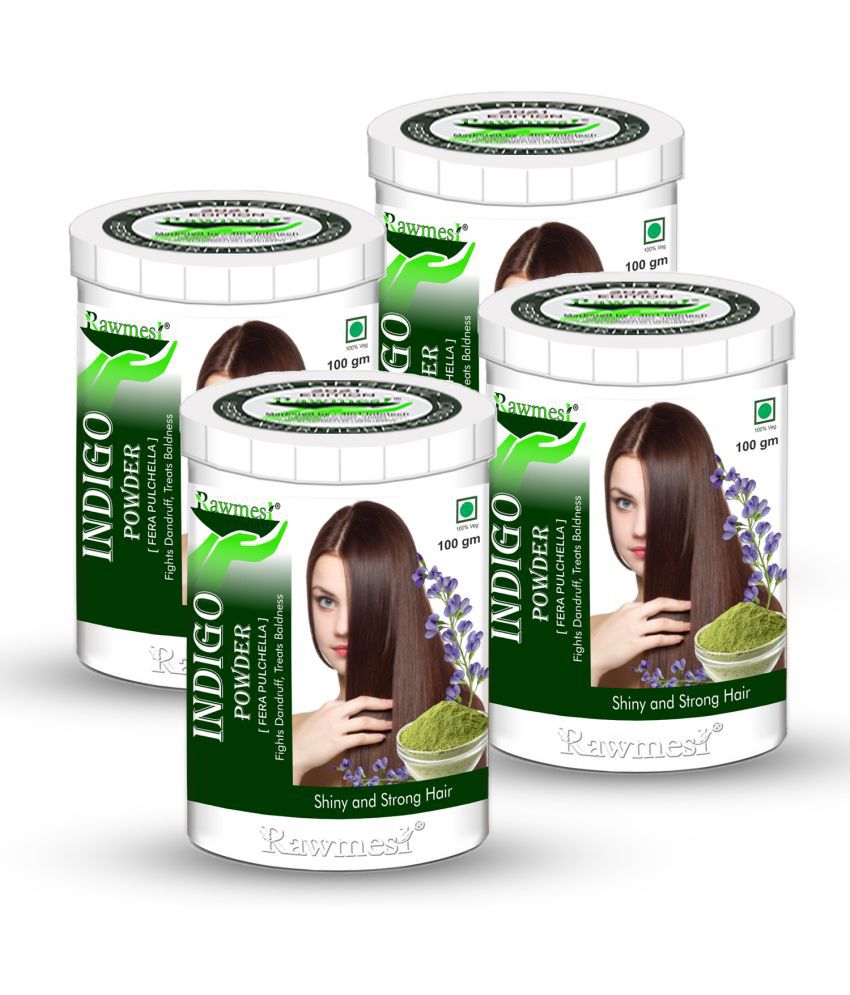     			rawmest Natural Indigo Powder Hair Scalp Treatment 400 g Pack of 4