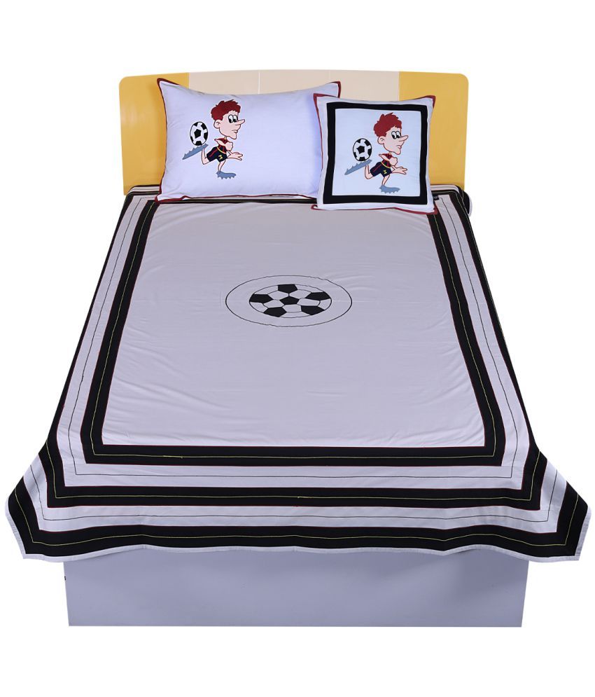     			Hugs'n'Rugs Cotton Single Bedsheet ( 230 cm x 150 cm )