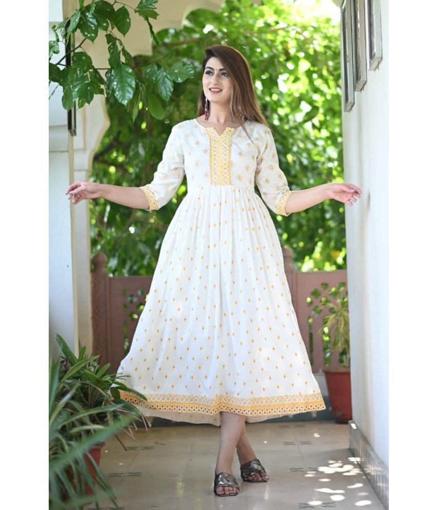 GMK Kurtis Multicolor Crepe Anarkali Kurti  Buy GMK Kurtis Multicolor  Crepe Anarkali Kurti Online at Best Prices in India on Snapdeal