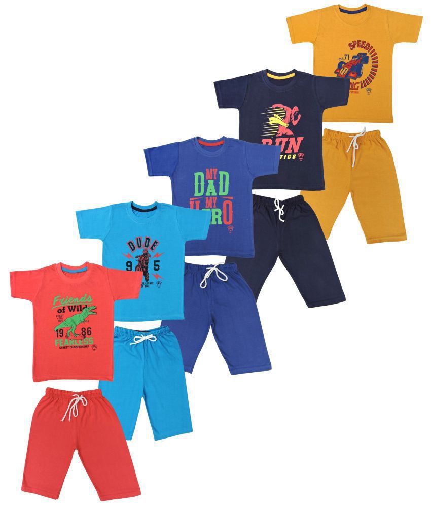 BOYS TOP AND BOTTOM 3/4 TH SET PACK OF 5
