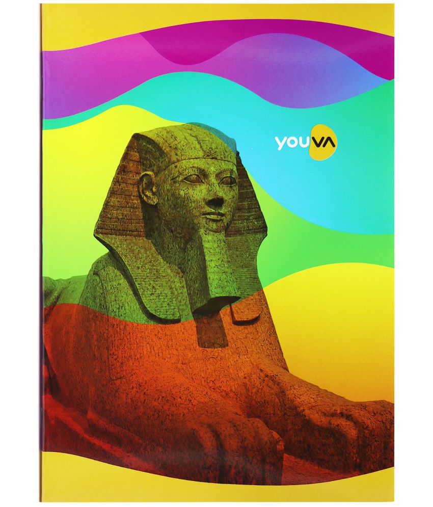     			Navneet Youva | Soft Bound Long Notebook | A4 Size 21 cm x 29.7 cm | Rainbow | Single Line | 172 Pages| Pack of 6