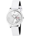 Jainx Leather Round Womens Watch