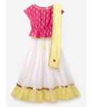 K&U Polyester Lehenga Choli Sets For Girls ( , Off White )