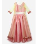 K&U Polyester Lehenga Choli Sets For Girls ( , Yellow )