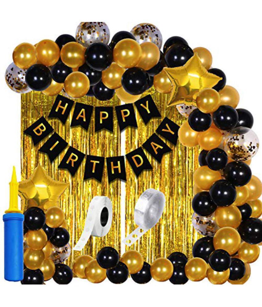 Party Propz Happy Birthday Decoration For Husband Kit Combo Set 61pcs