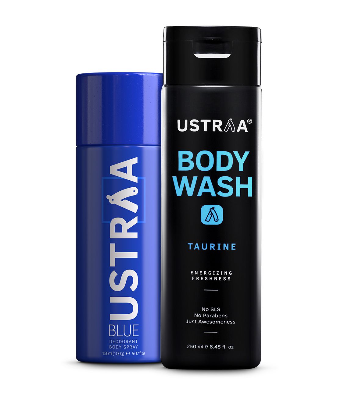     			Ustraa Blue Deodorant - 150ml & Body Wash Taurine - 200gm