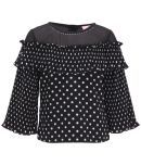 Cutecumber Girls Georgette Tops ( Black )