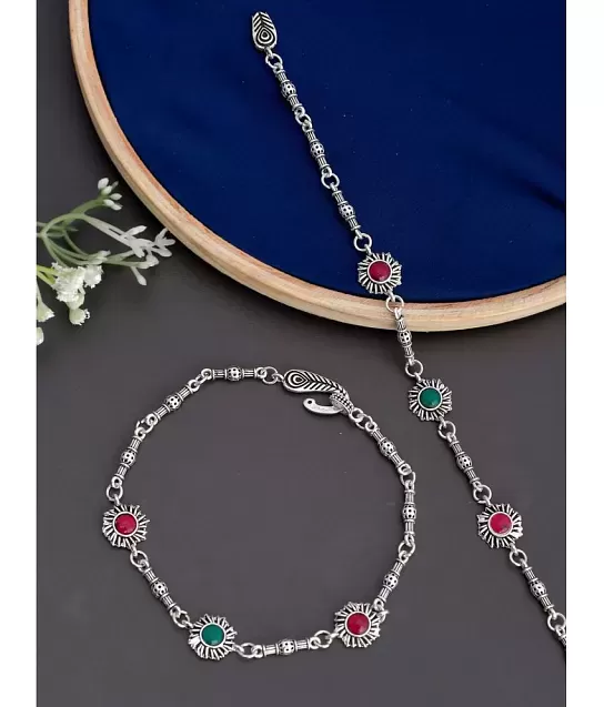 Crystal Stone Anklets & Toe Rings: Buy Crystal Stone Anklets & Toe Rings  Online at Low Prices on Snapdeal.com