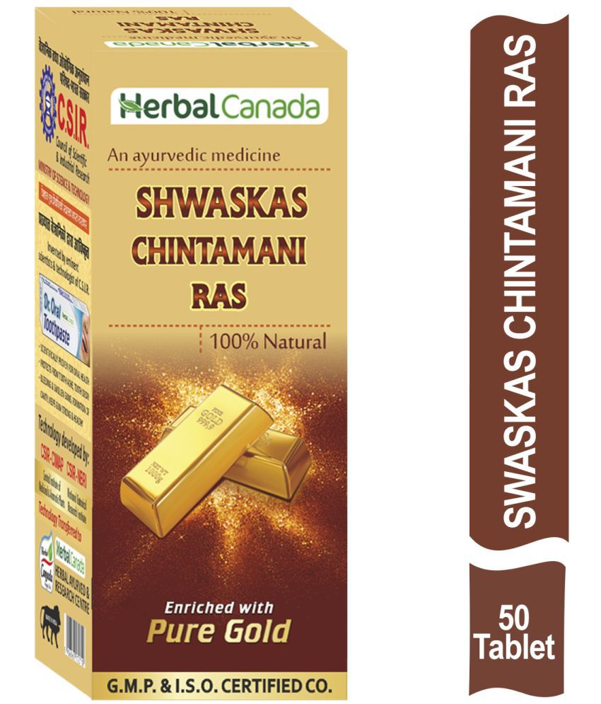     			Herbal Canada Shwaskas Chintamani Ras Tablet 50 no.s