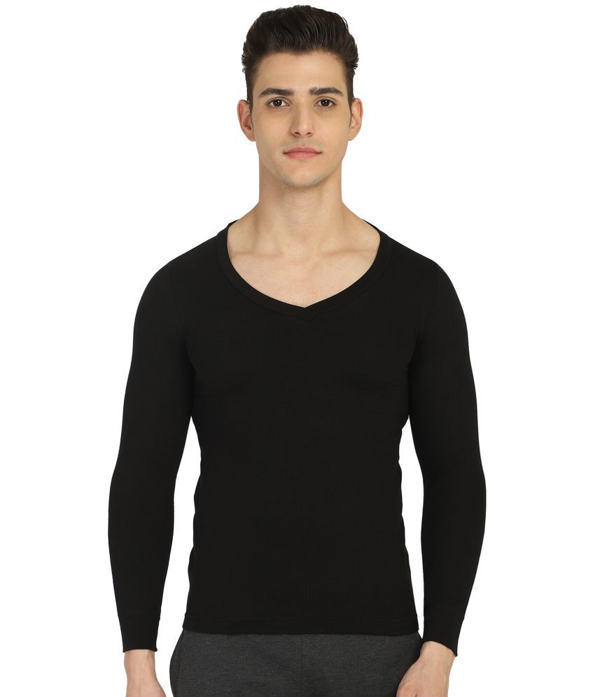 Bodycare - Black Cotton Men's Thermal Tops ( Pack of 1 )