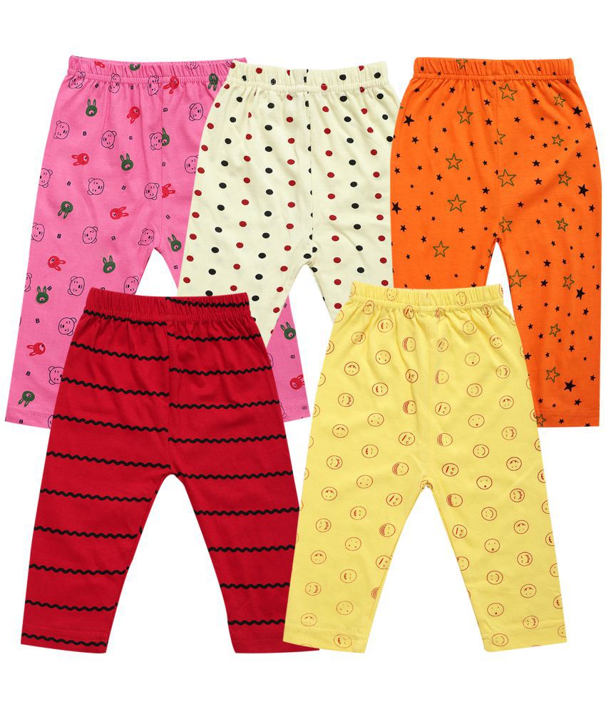     			DIAZ Pure Cotton Printed Pyjamas for Baby Girls/Baby Boys Combo of 5