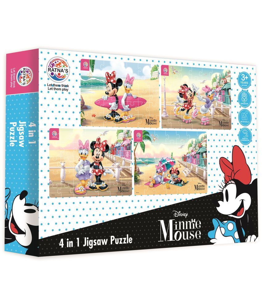     			Disney 4 in 1 Minnie Mouse Jigsaw puzzle for kids