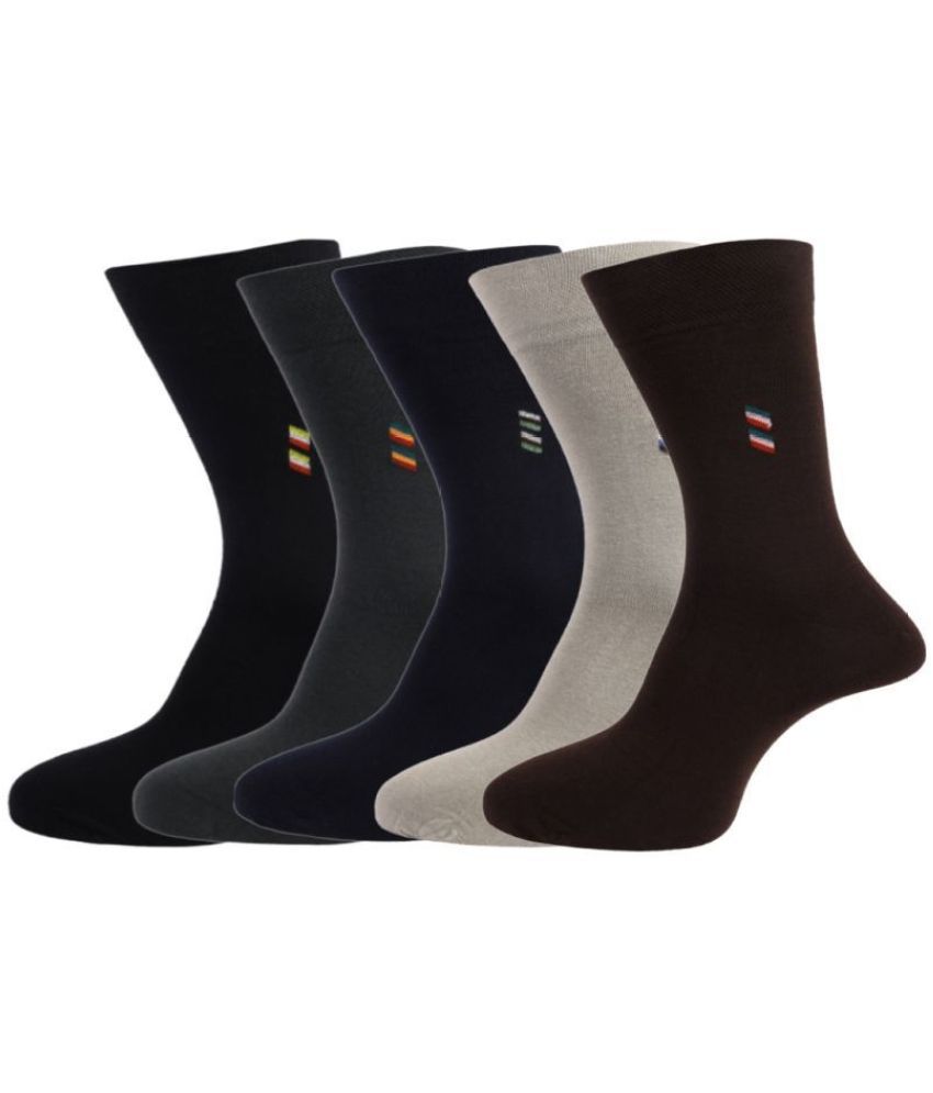     			Dollar Cotton Casual Full Length Socks Pack of 5