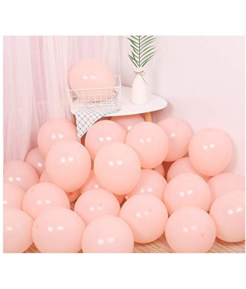     			Blooms EventPastel Peach Balloons Latex Party Balloons (Pack Of 100pc)