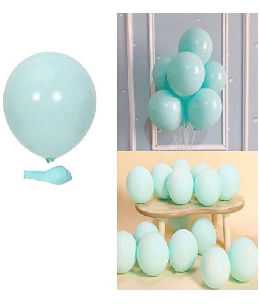     			Blooms EventPastel Sea green   Balloons Latex Party Balloons (Pack Of 100pc)