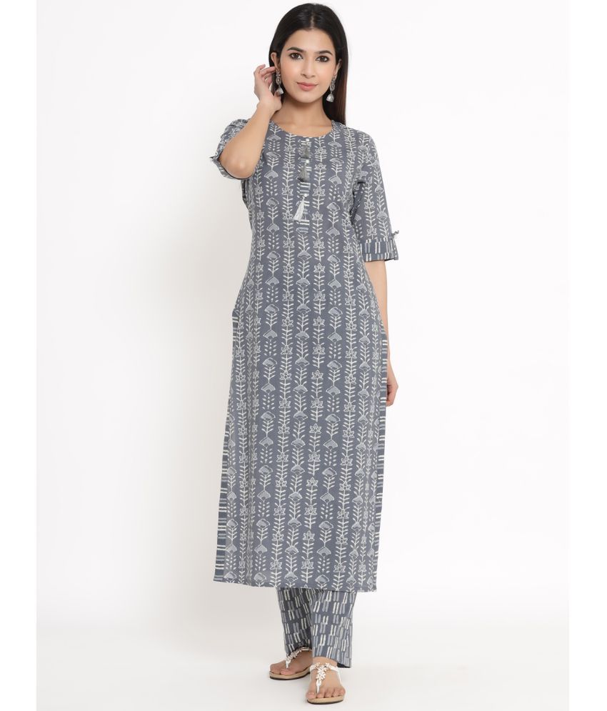     			KIPEK Cotton Kurti With Palazzo - Stitched Suit Single