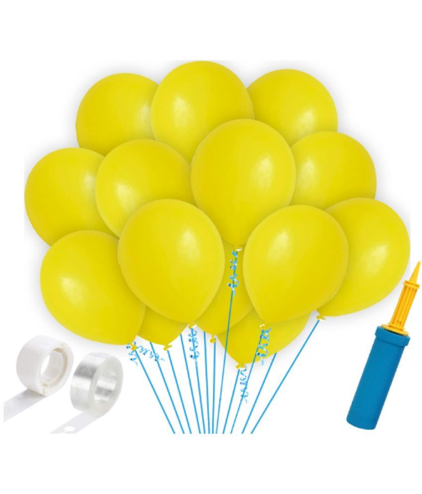     			Blooms EventYellow  HD metallic Balloons -103Pcs