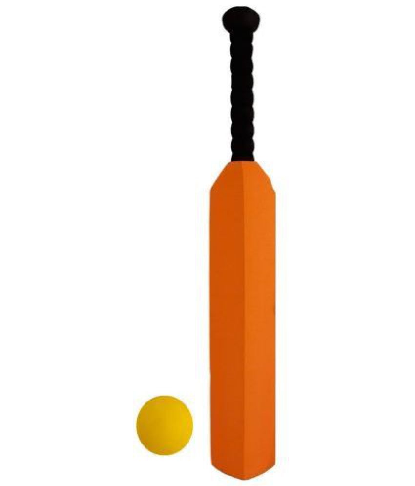 Tzoo Soft Foam Cricket Bat and Ball Set Toy for Kids, Toddlers and Children Up to 10 Years | Best Toy for Kids for Gifting and Playing, 24 Inch (Multi Color)
