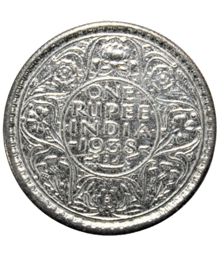     			British India - 1 Rupee 1938 {King George VI} India very Old and Rare Coin