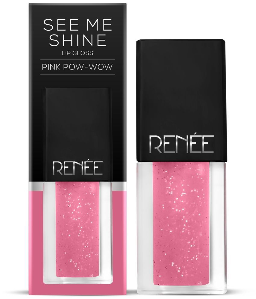 Renee See Me Shine Pink Pow-wow Lip Gloss Liquid Pink 2.5 mL
