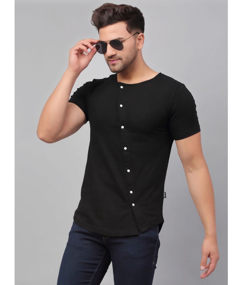     			Rigo - Black Cotton Slim Fit Men's T-Shirt ( Pack of 1 )
